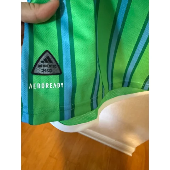 NWT, Adidas Men's Seattle Sounders FC 2024-2025 Anniversary Kit home jersey, XS - Picture 3 of 8
